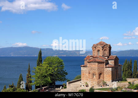 Jovan Kaneo church Ohrid Macedonia summer season Stock Photo