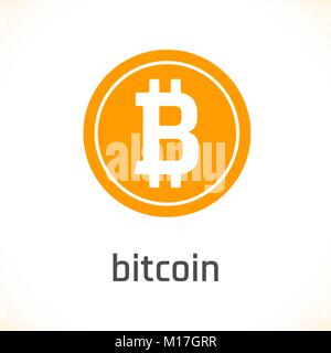 Bitcoin icon. vector illustration Stock Vector