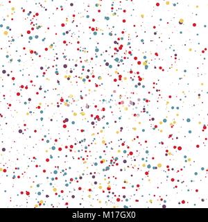 Seamless pattern colorful dots. Confetti. Vector illustration Stock Vector
