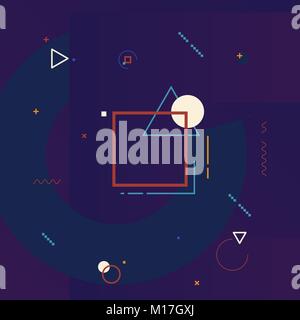 Motion graphics design element. Vector geometric background Stock Vector