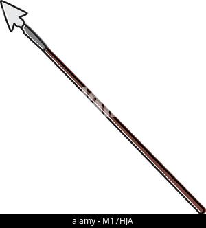 Colored spear medieval weapon icon Vector Stock Vector Image & Art - Alamy