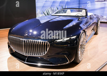 27 January 2022, Bavaria, Munich: Model Klarika Koly stands in front of a  Maybach designed by multi-talent Virgil Abloh and Gorden Wagener, Chief  Design Officer Mercedes-Benz. The Mercedes-Maybach show car is part