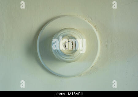 An old fashioned electric light switch - John Gollop Stock Photo