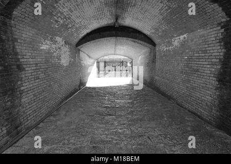 Entrance/Exit to an American Civil war fortress Stock Photo