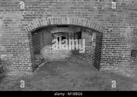 The Powder storage room of an American fortress from the Civil war Stock Photo