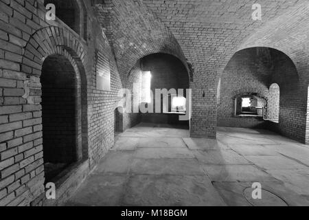 The Powder storage room of an American fortress from the Civil war Stock Photo