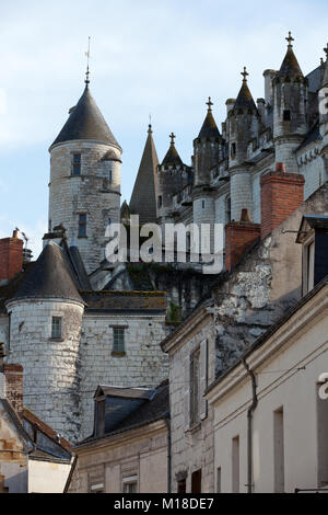 Chateau de Loches in Loire Valley, France Stock Photo
