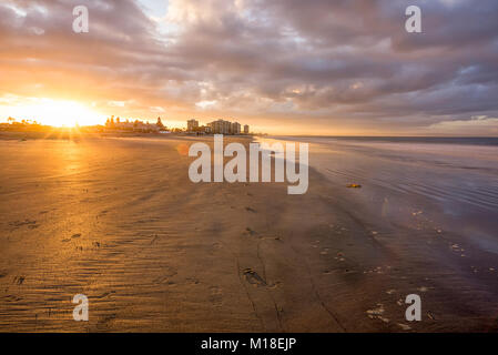 Sunrise at Coronado Central Beach. Coronado, California, USA. Stock Photo