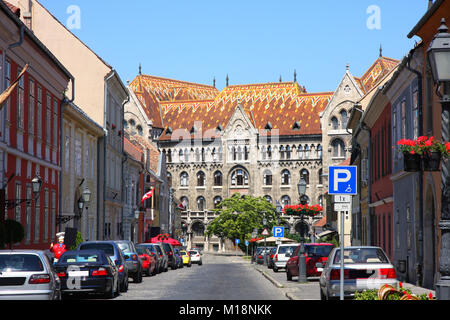 details of Fortuna street view in Budapest, Hungary Stock Photo