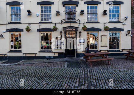 The Ostrich harbourside pub, Bristol, UK. Stock Photo