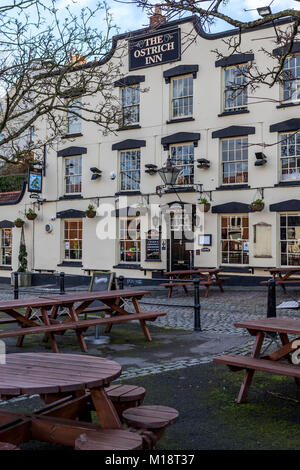 The Ostrich harbourside pub, Bristol, UK. Stock Photo