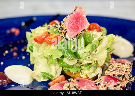 Closeup nisuaz salad. Stock Photo
