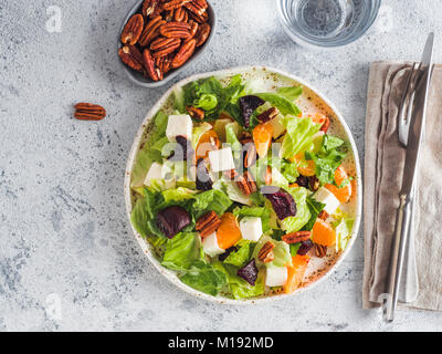 Beetroot, Feta Cheese and Orange Salad. Stock Photo