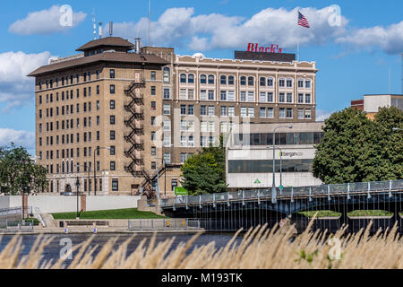 Photographed in downtown of Waterloo, Iowa. Stock Photo