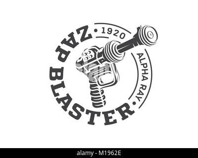 It's a vector illustrationn depicting a vintage raygun blaster Stock Vector