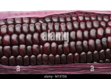 purple corn isolated on white background Stock Photo