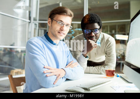 Portrait of Web Developers in Studio Stock Photo