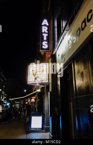 Exterior shot of the Arts Theatre on Great Newport Street, Soho, London, UK Stock Photo