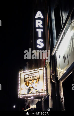 Exterior shot of the Arts Theatre on Great Newport Street, Soho, London, UK Stock Photo