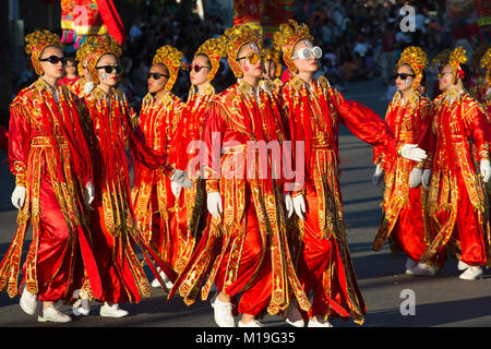 Seattle Chinese Community Girls Drill Team Stock Photo