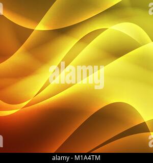 abstract vector glowing background with soft lines - yellow and orange Stock Vector