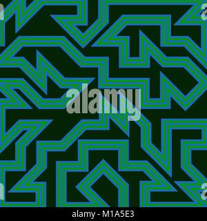 abstract vector background with stripes pattern - green and blue Stock Vector
