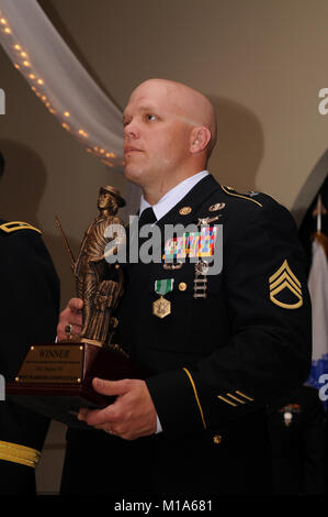 Staff Sgt. Eugene Patton, an intelligence analyst with Colorado Army National Guard 117th Space Battalion, was awarded NCO of the Year for the 2012 ARNG Region VII Best Warrior Competition at Camp San Luis Obispo, Calif., April 26. Stock Photo