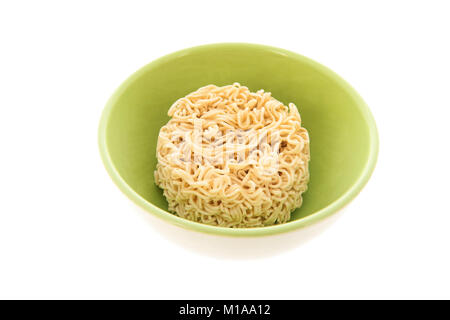 Cup instant noodles isolated over white background Stock Photo