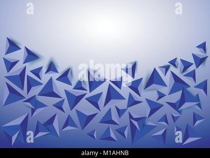 design vector of multiple triangle shapes with color and texture effect for background Stock Vector
