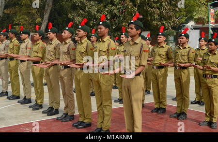 Parade by NCC cadets on occasion of Republic Day Stock Photo