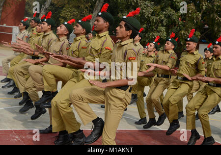 Parade by NCC cadets on occasion of Republic Day Stock Photo