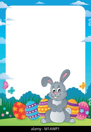 Easter rabbit thematics 7 - eps10 vector illustration Stock Vector ...