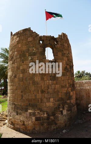 Ruins in the Aqaba archaeological park in Aqaba, Jordan. Stock Photo