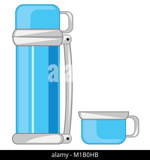 Thermos for liquid Stock Vector