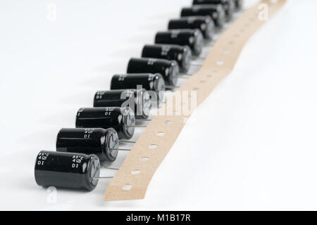 different radio electronic components Stock Photo