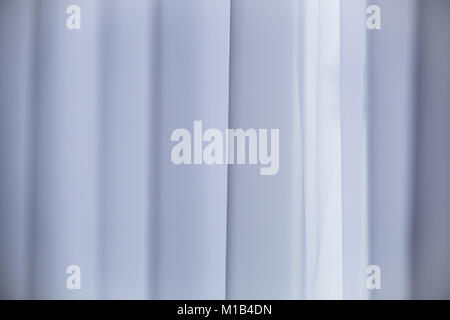 Beautiful window curtain. White transparent curtain background. Stock Photo