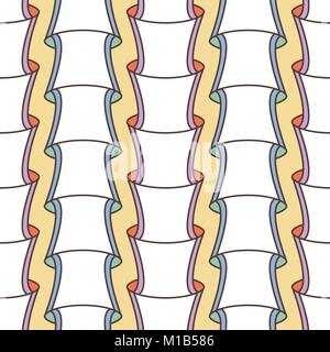 Seamless pattern like bamboo trees or cups. Abstract vector floral background Stock Vector