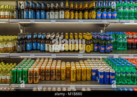 Beverages, Icelandic Beer and Soft Drinks, Iceland Stock Photo