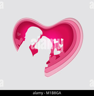 man in love valentine card Stock Photo - Alamy