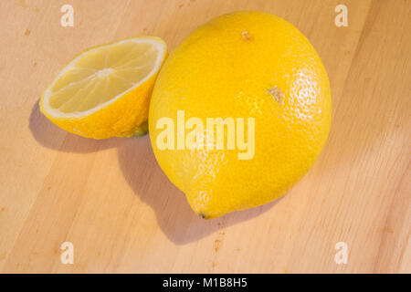 Lemon & a half Stock Photo