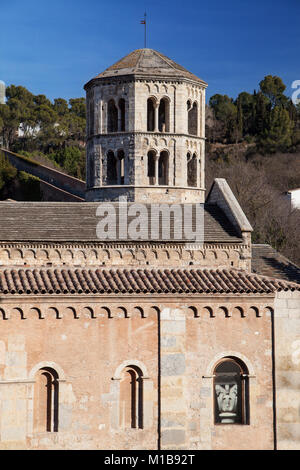Abbey of Sant Pere de Galligants in Girona, Catalonia. Stock Photo