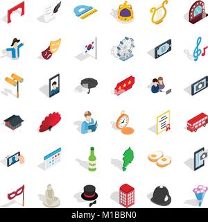 Manners icons set, isometric style Stock Vector Image & Art - Alamy