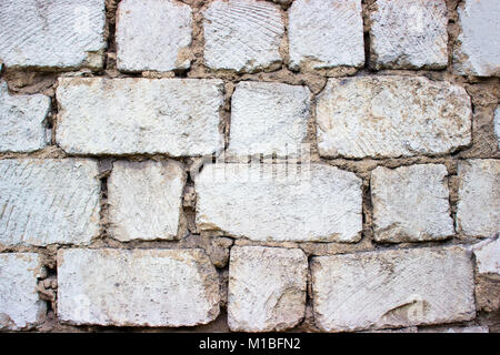White old big blocks abstract background, texture Stock Photo