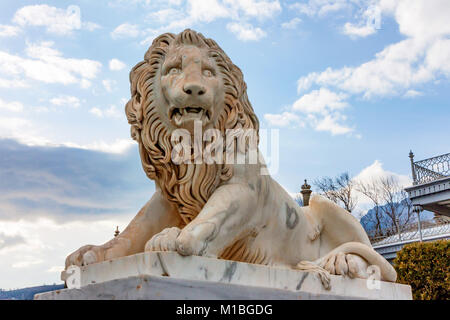 Sculpture of Medici lion in Vorontsov Palace Stock Photo