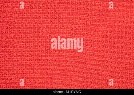 red fabric, closeup on pattern Stock Photo
