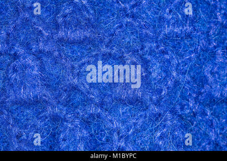 Blue wool texture. Close-up of felt Stock Photo
