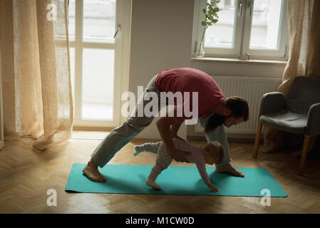 Father playing with his son Stock Photo