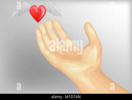 abstract human heart vector illustration Stock Vector Image & Art - Alamy