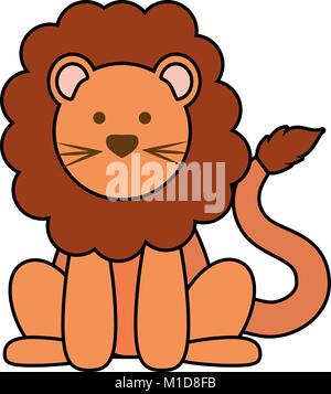 lion vector illustration Stock Vector