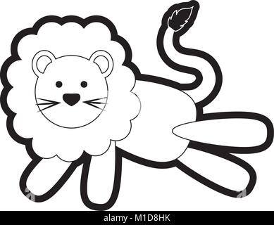 lion vector illustration Stock Vector